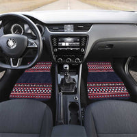 Llama and Snowman Car Mats with Gifts and Nordic Pattern - Wonder Print Shop