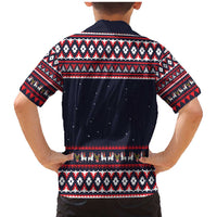 Llama and Snowman Family Matching Mermaid Dress and Hawaiian Shirt with Gifts and Nordic Pattern - Wonder Print Shop