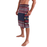 Llama and Snowman Lavalava with Gifts and Nordic Pattern - Wonder Print Shop