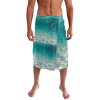 Striped Bass Fishing Lavalava with Underwater Ocean Scene and Teal Water Pattern - Wonder Print Shop