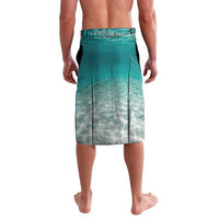Striped Bass Fishing Lavalava with Underwater Ocean Scene and Teal Water Pattern - Wonder Print Shop