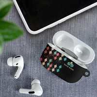 Custom Bowling Balls AirPods Case with Does This Shirt Make My Balls Look Big Quote and Retro Argyle Pattern - Wonder Print Shop