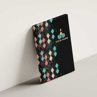 Custom Bowling Balls Canvas Wall Art with Does This Shirt Make My Balls Look Big Quote and Retro Argyle Pattern - Wonder Print Shop