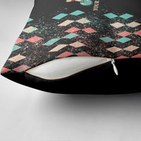 Custom Bowling Balls Pillow Cover with Does This Shirt Make My Balls Look Big Quote and Retro Argyle Pattern - Wonder Print Shop