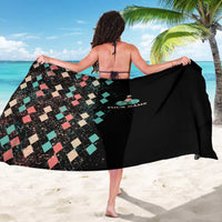 Custom Bowling Balls Sarong with Does This Shirt Make My Balls Look Big Quote and Retro Argyle Pattern - Wonder Print Shop