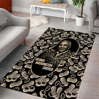 George Washington Carver Area Rug Peanut From Soil Comes Knowledge Quote and Agricultural Roots - Wonder Print Shop