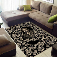 George Washington Carver Area Rug Peanut From Soil Comes Knowledge Quote and Agricultural Roots - Wonder Print Shop