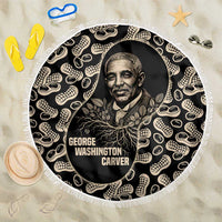 George Washington Carver Beach Blanket Peanut From Soil Comes Knowledge Quote and Agricultural Roots - Wonder Print Shop