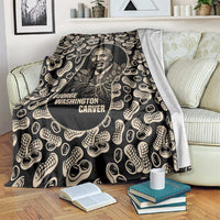George Washington Carver Blanket Peanut From Soil Comes Knowledge Quote and Agricultural Roots - Wonder Print Shop
