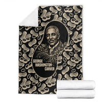 George Washington Carver Blanket Peanut From Soil Comes Knowledge Quote and Agricultural Roots - Wonder Print Shop