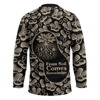 George Washington Carver Hockey Jersey Peanut From Soil Comes Knowledge Quote and Agricultural Roots - Wonder Print Shop