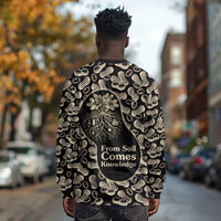 George Washington Carver Long Sleeve Shirt Peanut From Soil Comes Knowledge Quote and Agricultural Roots - Wonder Print Shop