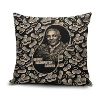 George Washington Carver Pillow Cover Peanut From Soil Comes Knowledge Quote and Agricultural Roots - Wonder Print Shop