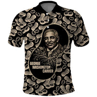 George Washington Carver Polo Shirt Peanut From Soil Comes Knowledge Quote and Agricultural Roots - Wonder Print Shop