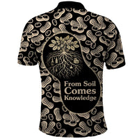 George Washington Carver Polo Shirt Peanut From Soil Comes Knowledge Quote and Agricultural Roots - Wonder Print Shop