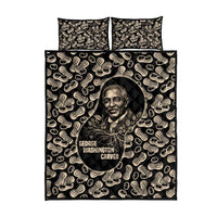 George Washington Carver Quilt Bed Set Peanut From Soil Comes Knowledge Quote and Agricultural Roots - Wonder Print Shop