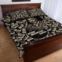 George Washington Carver Quilt Bed Set Peanut From Soil Comes Knowledge Quote and Agricultural Roots - Wonder Print Shop