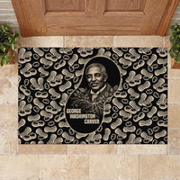 George Washington Carver Rubber Doormat Peanut From Soil Comes Knowledge Quote and Agricultural Roots - Wonder Print Shop