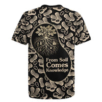 George Washington Carver Rugby Jersey Peanut From Soil Comes Knowledge Quote and Agricultural Roots - Wonder Print Shop