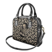 George Washington Carver Shoulder Handbag Peanut From Soil Comes Knowledge Quote and Agricultural Roots - Wonder Print Shop