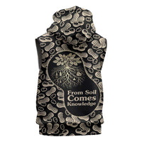 George Washington Carver Sleeveless Hoodie Peanut From Soil Comes Knowledge Quote and Agricultural Roots - Wonder Print Shop
