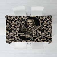 George Washington Carver Tablecloth Peanut From Soil Comes Knowledge Quote and Agricultural Roots - Wonder Print Shop