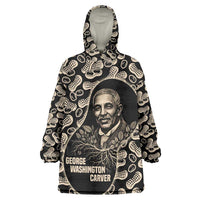George Washington Carver Wearable Blanket Hoodie Peanut From Soil Comes Knowledge Quote and Agricultural Roots - Wonder Print Shop