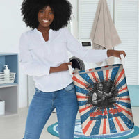 George Washington Carver Laundry Basket with Science Teaching Scene, Education Is the Key Quote - Wonder Print Shop