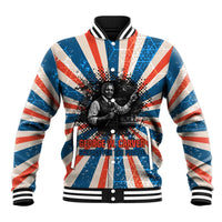 George Washington Carver Baseball Jacket with Science Teaching Scene, Education Is the Key Quote - Wonder Print Shop