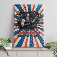 George Washington Carver Canvas Wall Art with Science Teaching Scene, Education Is the Key Quote - Wonder Print Shop