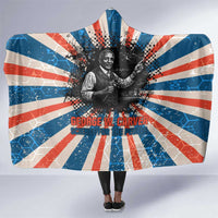 George Washington Carver Hooded Blanket with Science Teaching Scene, Education Is the Key Quote - Wonder Print Shop