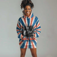George Washington Carver Hoodie Dress with Science Teaching Scene, Education Is the Key Quote - Wonder Print Shop
