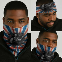 George Washington Carver Neck Gaiter with Science Teaching Scene, Education Is the Key Quote - Wonder Print Shop