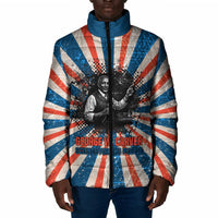 George Washington Carver Padded Jacket with Science Teaching Scene, Education Is the Key Quote - Wonder Print Shop