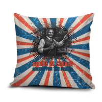 George Washington Carver Pillow Cover with Science Teaching Scene, Education Is the Key Quote - Wonder Print Shop
