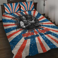 George Washington Carver Quilt Bed Set with Science Teaching Scene, Education Is the Key Quote - Wonder Print Shop