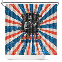 George Washington Carver Shower Curtain with Science Teaching Scene, Education Is the Key Quote - Wonder Print Shop