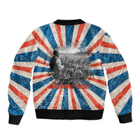 George Washington Carver Sleeve Zip Bomber Jacket with Science Teaching Scene, Education Is the Key Quote - Wonder Print Shop