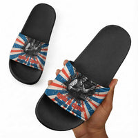 George Washington Carver Slide Sandals with Science Teaching Scene, Education Is the Key Quote - Wonder Print Shop