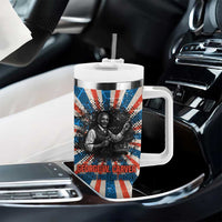 George Washington Carver Tumbler With Handle with Science Teaching Scene, Education Is the Key Quote - Wonder Print Shop