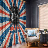 George Washington Carver Window Curtain with Science Teaching Scene, Education Is the Key Quote - Wonder Print Shop