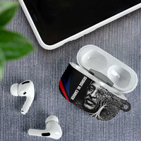 George Washington Carver AirPods Case with Tree Portrait Illustration, Nature Is the Greatest Teacher Quote - Wonder Print Shop