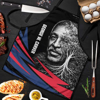 George Washington Carver Apron with Tree Portrait Illustration, Nature Is the Greatest Teacher Quote - Wonder Print Shop