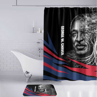 George Washington Carver Bathroom Set with Tree Portrait Illustration, Nature Is the Greatest Teacher Quote - Wonder Print Shop