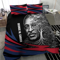George Washington Carver Bedding Set with Tree Portrait Illustration, Nature Is the Greatest Teacher Quote - Wonder Print Shop