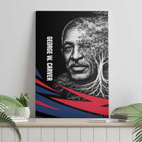 George Washington Carver Canvas Wall Art with Tree Portrait Illustration, Nature Is the Greatest Teacher Quote - Wonder Print Shop