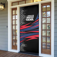 George Washington Carver Door Cover with Tree Portrait Illustration, Nature Is the Greatest Teacher Quote - Wonder Print Shop