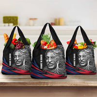 George Washington Carver Grocery Bag with Tree Portrait Illustration, Nature Is the Greatest Teacher Quote - Wonder Print Shop