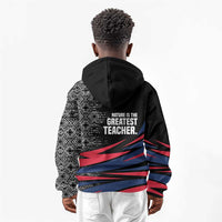 George Washington Carver Kid Hoodie with Tree Portrait Illustration, Nature Is the Greatest Teacher Quote - undefined
