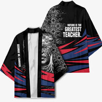 George Washington Carver Kimono with Tree Portrait Illustration, Nature Is the Greatest Teacher Quote - Wonder Print Shop
